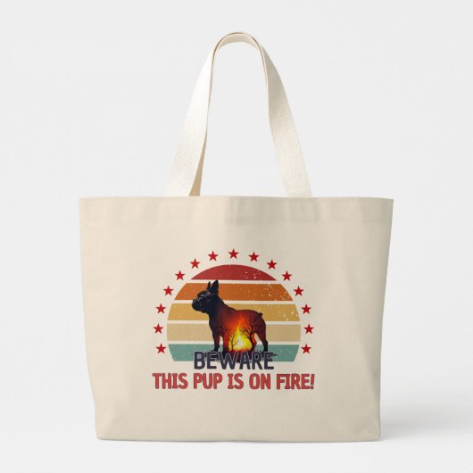 Inferno Canine Grote Tote Bag (Achterkant)