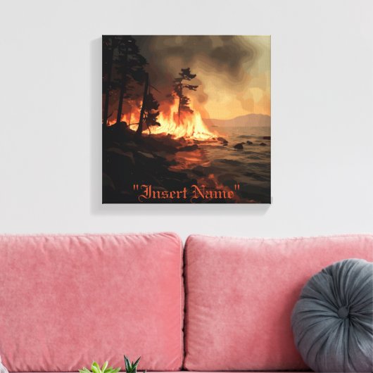 Inferno Canvas Afdruk (Insitu (Woonkamer))