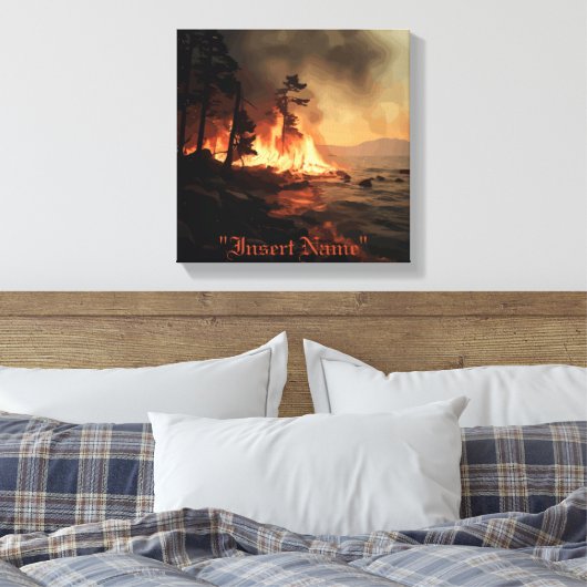 Inferno Canvas Afdruk (Insitu (Slaapkamer))