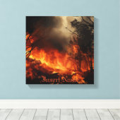 Inferno Canvas Afdruk (Insitu (Houten vloer))