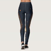 "Inferno Chic: Leggings voor meisjes met vuurontwe (Achterkant)