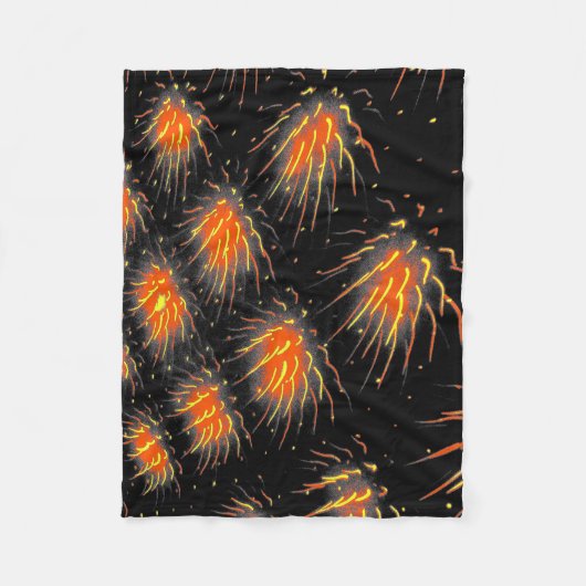 Inferno Comet Trails Fleece Blanket Deken (Voorkant)