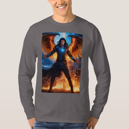 Inferno Commando: Laatste baas Duivelsengel. T-shirt (Voorkant)