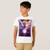 Inferno Conqueror: Epic Devil Angel Esports Logo. T-shirt (Voorkant volledig)