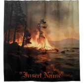 Inferno douchegordijn (Voorkant)