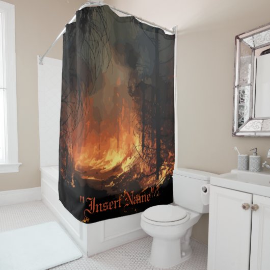 Inferno douchegordijn (In situ)