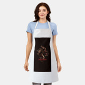 Inferno Dragon Waterverf T-Shirt – Whimsical Fire Schort (Gedragen)