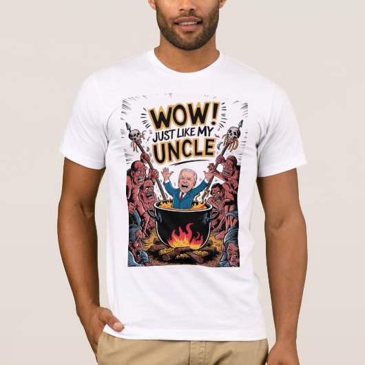 Inferno Feast Kannibalen Ate Mijn Oom Joe Biden T-shirt (Voorkant)