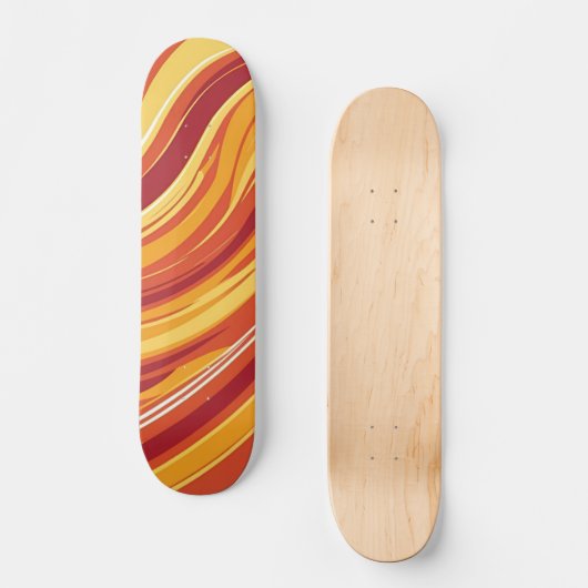 Inferno Flow - Abstracte Skateboard (Voorkant)