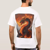 Inferno Guardian: De Vurige Beschermdraak T-shirt (Achterkant)