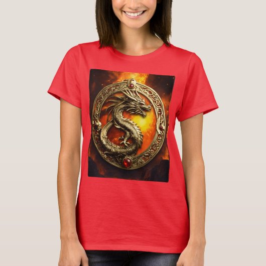 Inferno Guardian: Fierce Dragon T-shirt (Voorkant)