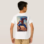 Inferno Guardian: Fierce Eyes Superhero Print T-shirt (Achterkant volledig)