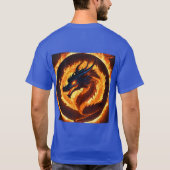 Inferno Guardian: Majestic Dragon Tattoo ontwerp T-shirt (Achterkant)