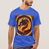 Inferno Guardian: Majestic Dragon Tattoo ontwerp T-shirt (Voorkant)