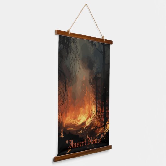 Inferno Hangend Wandkleed (Gebogen)