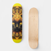 Inferno Kat Mandala Persoonlijk Skateboard (Voorkant)