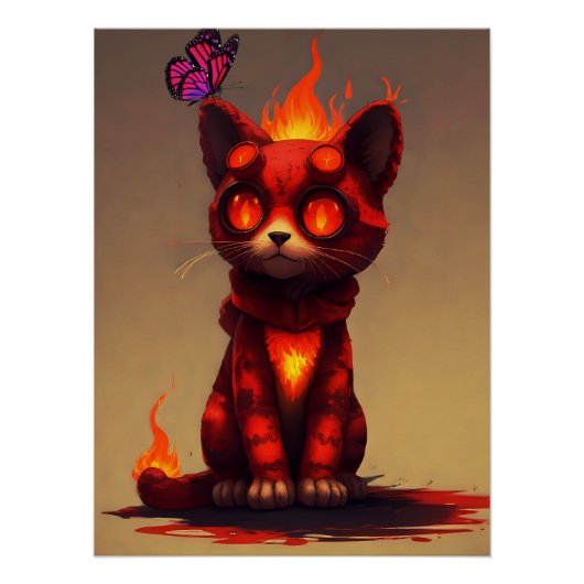 Inferno-Kat Perfect Poster (Voorkant)