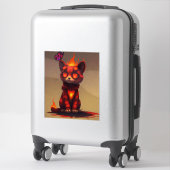 Inferno-Kat Sticker (Koffer)