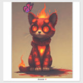 Inferno-Kat Sticker (Vel)
