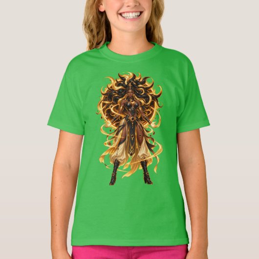 Inferno Krijger Fantasy T-Shirt (Voorkant)
