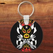 Inferno Luchador Mexican Wrestler Sleutelhanger (Voorkant)