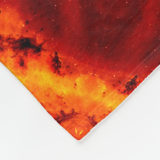 Inferno Nexus – Vurige Kaleidoscoop Art Fleece Deken (Hoek)