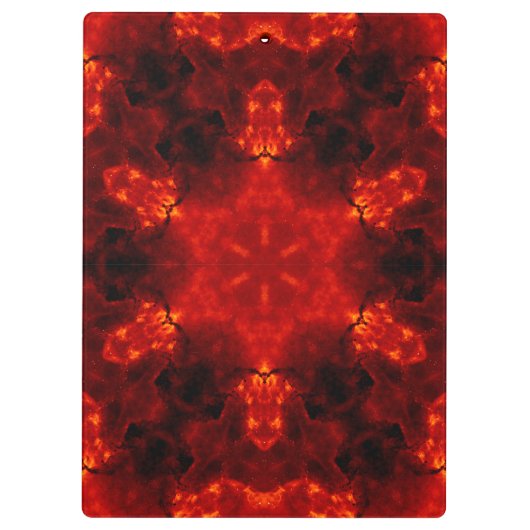 Inferno Nexus – Vurige Kaleidoscoop Art Klembord (Achterkant)