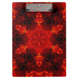 Inferno Nexus – Vurige Kaleidoscoop Art Klembord