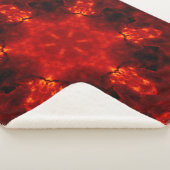 Inferno Nexus – Vurige Kaleidoscoop Art Sherpa Deken (3/4)