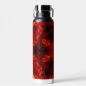 Inferno Nexus – Vurige Kaleidoscoop Art Waterfles (Voorkant)