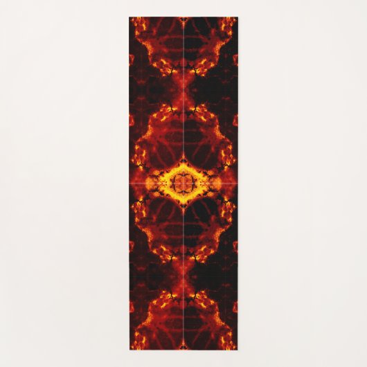 Inferno Nexus – Vurige Kaleidoscoop Art Yogamat (Voorkant)