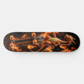 Inferno Oranje Vuur Draak Skate Deck (Horizontaal)