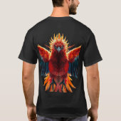 🔥 Inferno Phoenix Warrior - Epic Flame T-shirt (Achterkant)