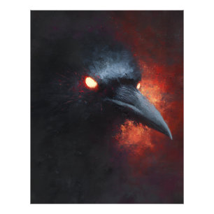Inferno Raven Profiel Foto Afdruk