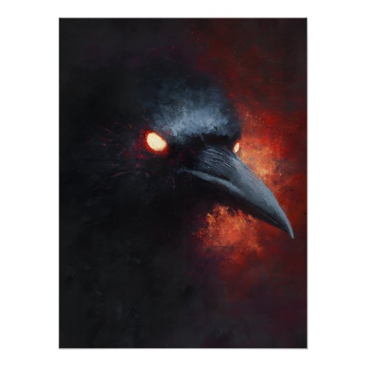 Inferno Raven Profiel Perfect Poster (Voorkant)
