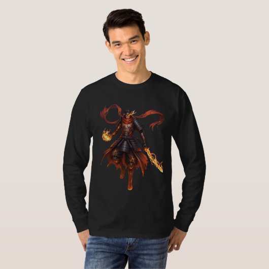 Inferno Ronin Flame Warrior Shirt (Voorkant volledig)