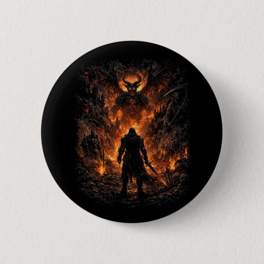 Inferno’s Gate Ronde Button 5,7 Cm (Voorkant)