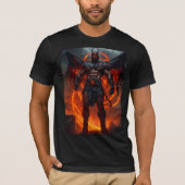 Inferno Sentinel: Gevreesd Demon Warrior T-shirt (Voorkant)