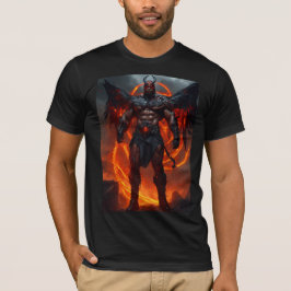 Inferno Sentinel: Gevreesd Demon Warrior T-shirt