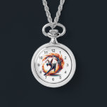 Inferno Spin - Ontsteek de geest van Breakdance Horloge<br><div class="desc">Breng de hitte met ons "Inferno Spin"-ontwerp, een explosieve vertoning van breakdancing omringd door wilde vlammen. Deze levendige afbeelding vertegenwoordigt de pure energie en passie die brandt in het hart van elke danser. Laat je inspireren door de warmte van het vuur en show van de wereld, je brandende enthousiasme voor...</div>