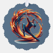 Inferno Spin - Ontsteek de geest van Breakdance Ornament Kaart (Achterkant)
