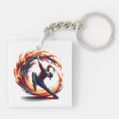 Inferno Spin - Ontsteek de geest van Breakdance Sleutelhanger (Achterkant)