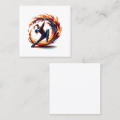 Inferno Spin - Ontsteek de geest van Breakdance Vierkante Visitekaartje (Voorkant / Achterkant)