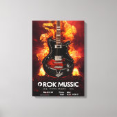 Inferno Strings: Rock Music Unleashed Canvas Afdruk (Voorkant)