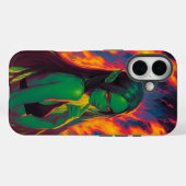 Inferno-Tide Elf met Ember Eyes Case-Mate iPhone Case (Achterkant (horizontaal))
