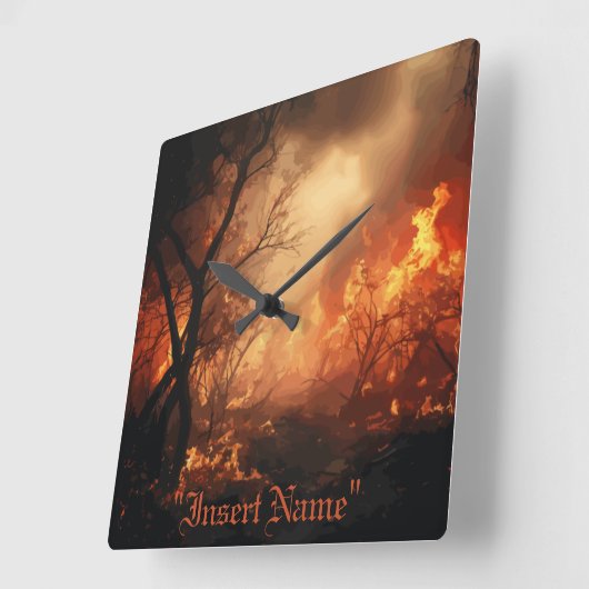 Inferno Vierkante Klok (Hoek)