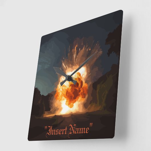 Inferno Vierkante Klok (Hoek)