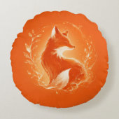 Inferno Vos Rond Kussen (Voorkant)