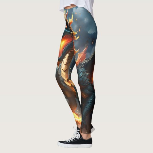 Inferno's Breath: De vlam van de draak Leggings (Links)