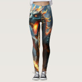 Inferno's Breath: De vlam van de draak Leggings (Voorkant)
